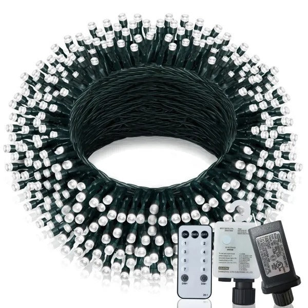 Dropship Christmas Lights Outdoor, 197 FT 580 LED Christmas Decorations Lights - CJDS - CC