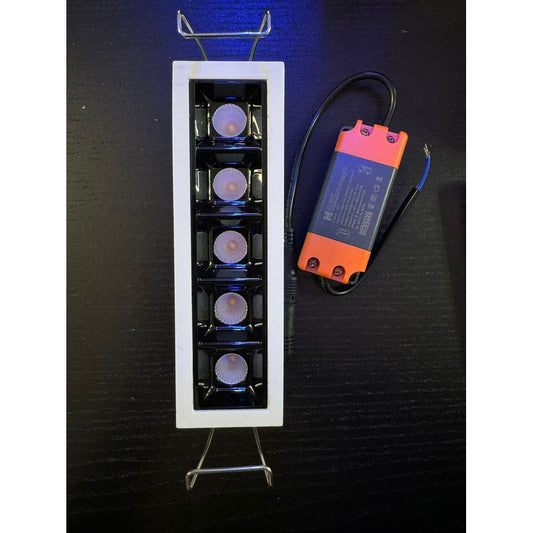 Led Grilled Light 10W WW 5 module KVO