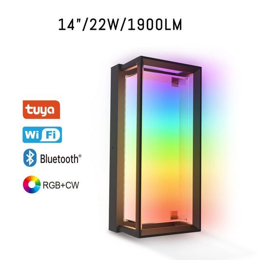 Wall Light -14“ RGBW - 22W - 100-277V - IP65 - JXLBD14