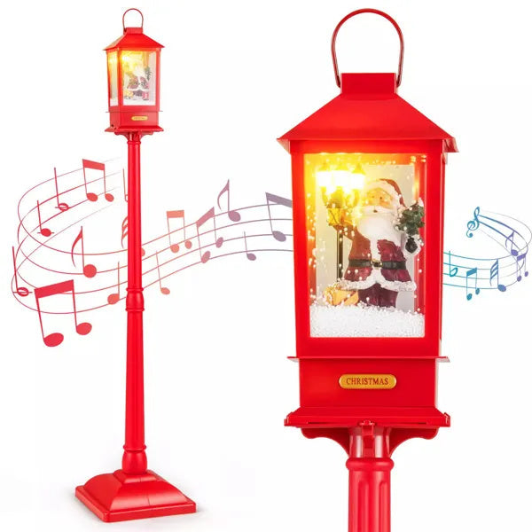 Christmas Streetlights With Music And Detachable Snowball Lights - CJDS - CC