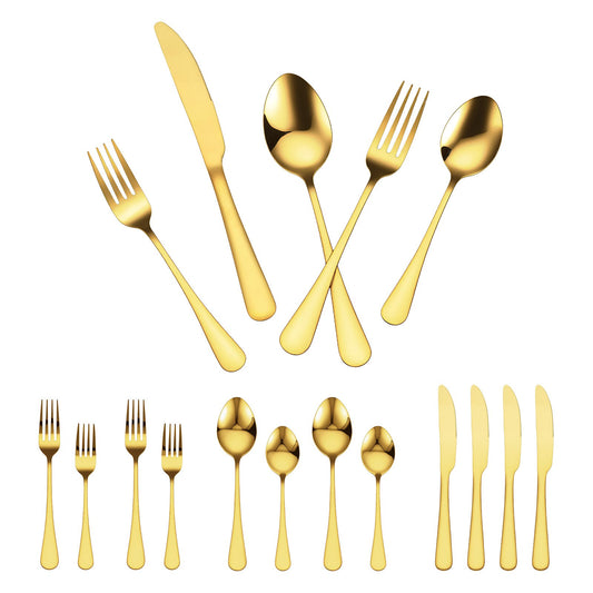 60-Piece Silverware Set Stainless Steel Cutlery Flatware Utensil Kitchen For 12