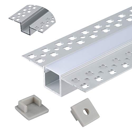 Transform Your Space with Trimless Recessed LED Channel - 6.6 ft AZ Aluminum Channel.