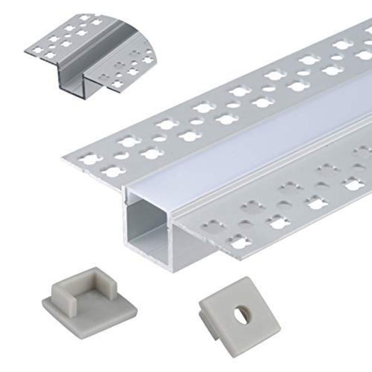 Transform Your Space with Trimless Recessed LED Channel - 6.6 ft AZ Aluminum Channel.