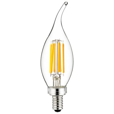 Dimmable 5W 2700K E12 Filament Style Chandelier Bulb for Elegant Ambiance sun