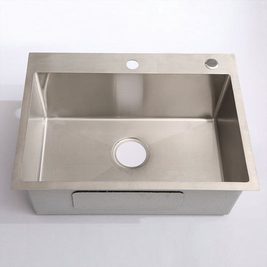 24in Stainless Steel Washing Sink W Faucet Hoses And Drain Head Only Update