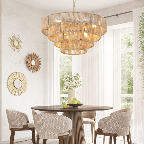 Bohemian Woven Chandelier -Unavailable Platform- CJDS