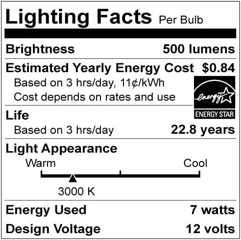 Sunlite LED MR16 Reflector Spotlight Bulb - 6-7Watts - 3000K