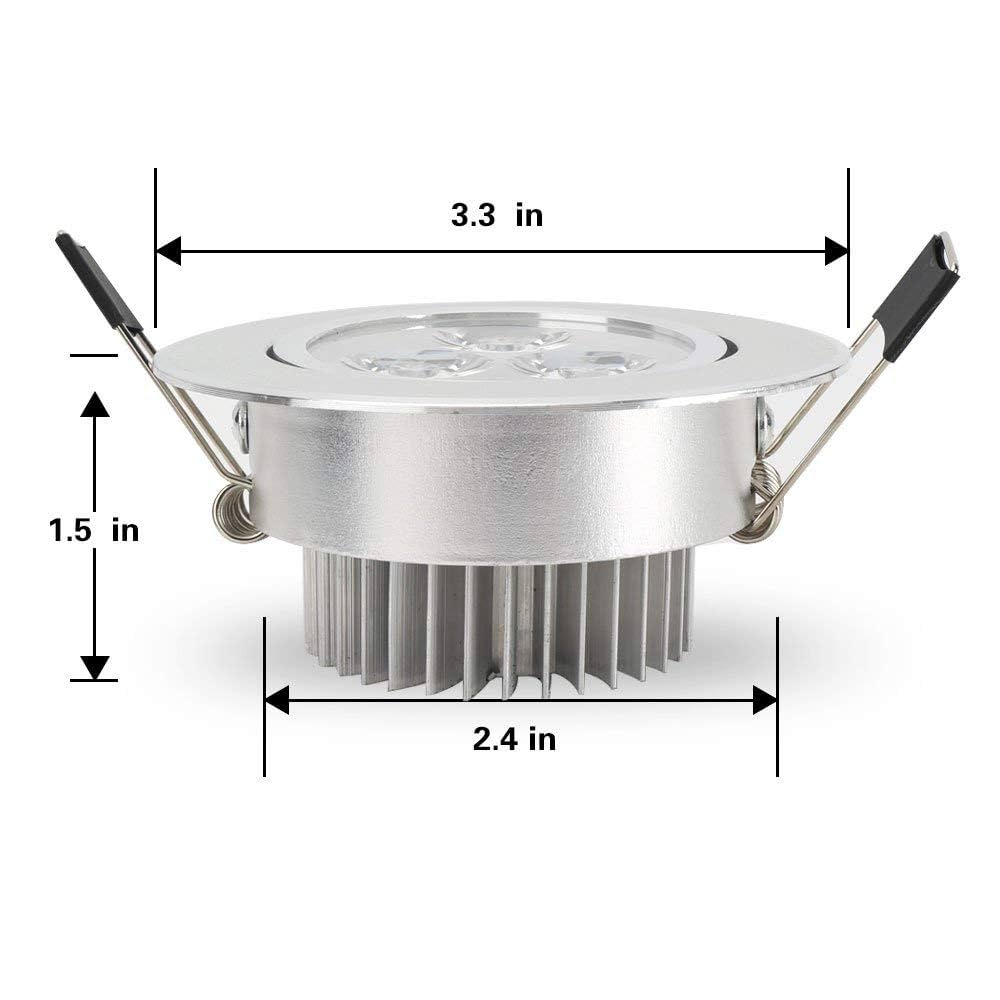 Adjustable Swivel Downlight - 3 Inch LED Can Lights for Precise Lighting Control RGB