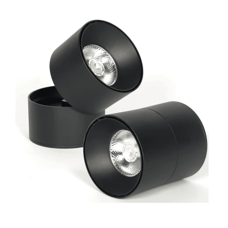 LED Cylinder Light - Angle 24° 36° - CCT - 10W - Black Housing