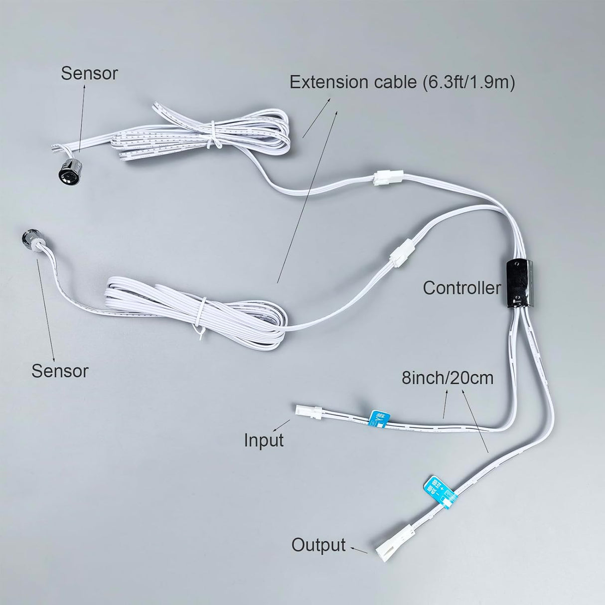 Motion Sensor for Cabinets and closets - 12V - 24V (Double Sensors)