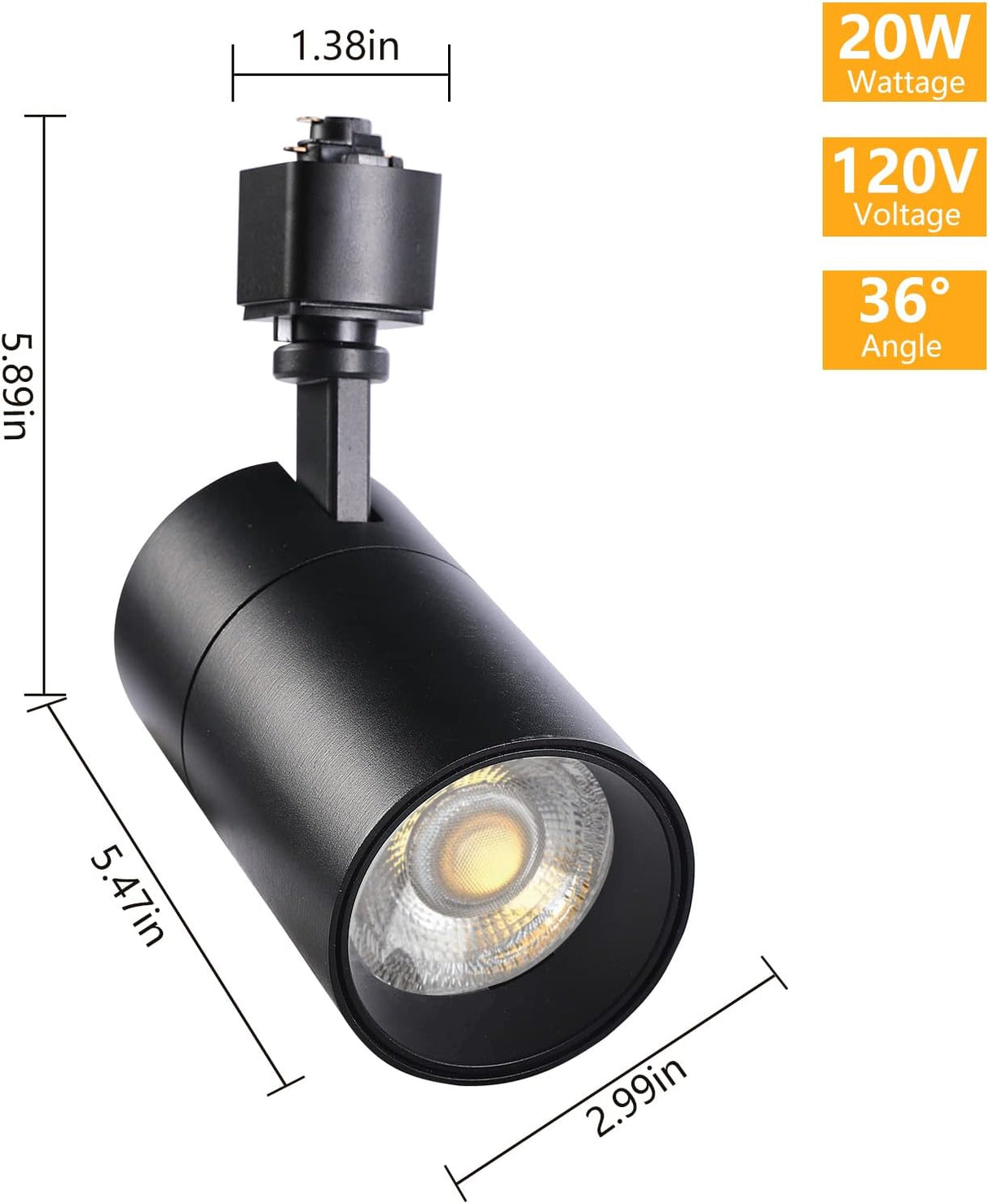 LED Track light 20W - Black - 3CCT - AZ