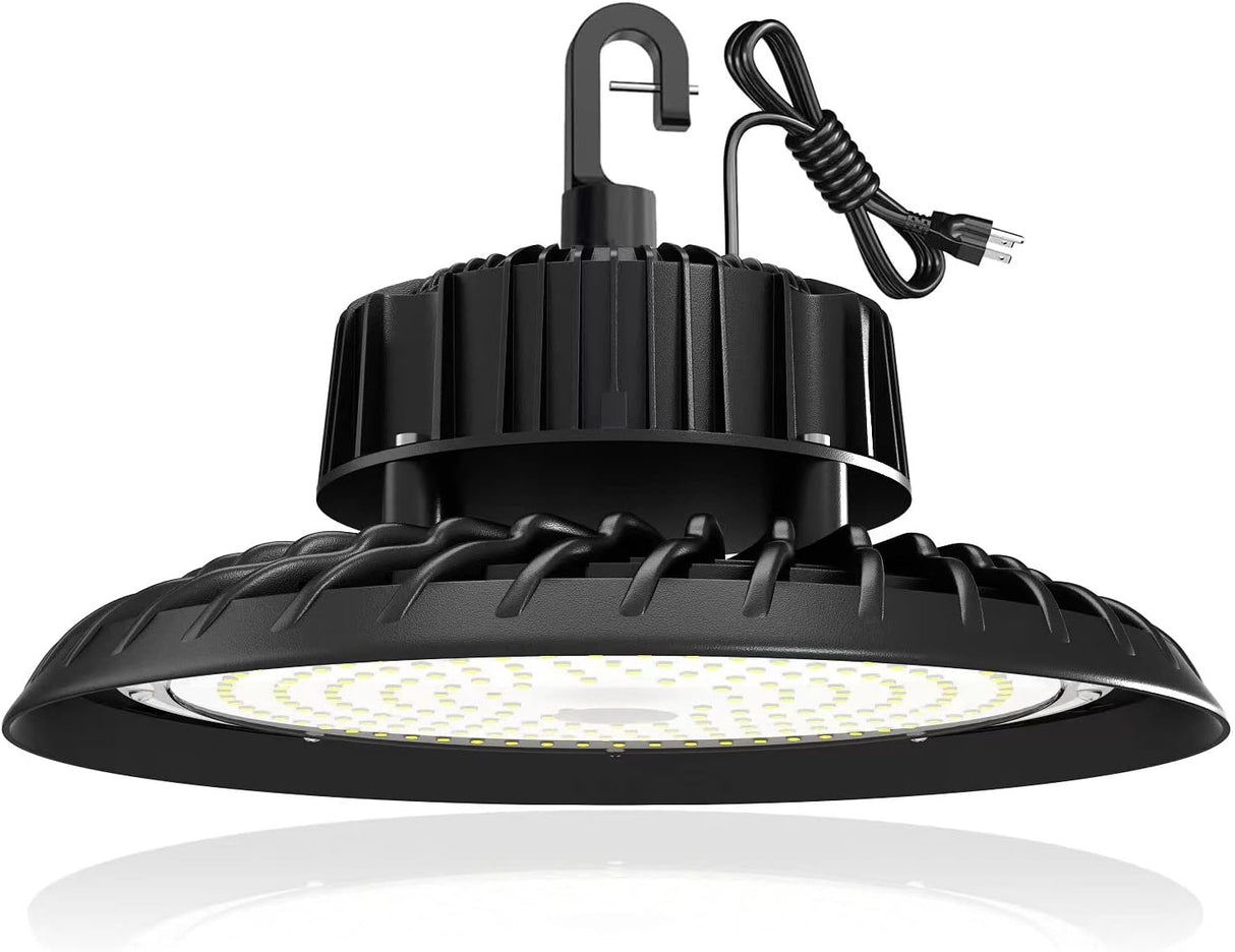 UFO High Bay LED Light - Versatile 110V | CCT | Ideal for Various Spaces | Up to 70% Energy Savings | Adjustable Wattage Black 300W