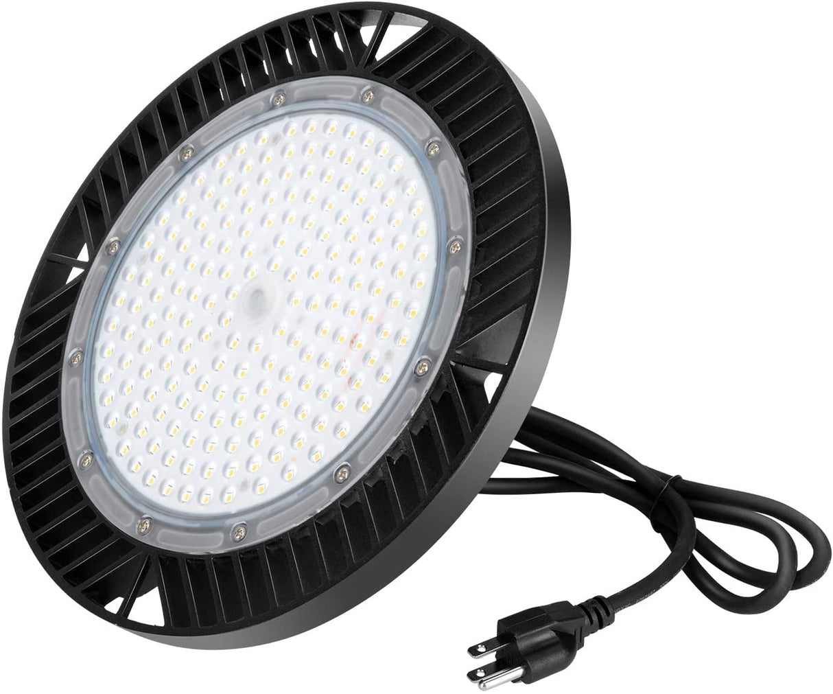 UFO High Bay LED Light - Versatile 110V | 5000k | Ideal for Various Spaces | Up to 70% Energy Savings | Adjustable Wattage Black 200W