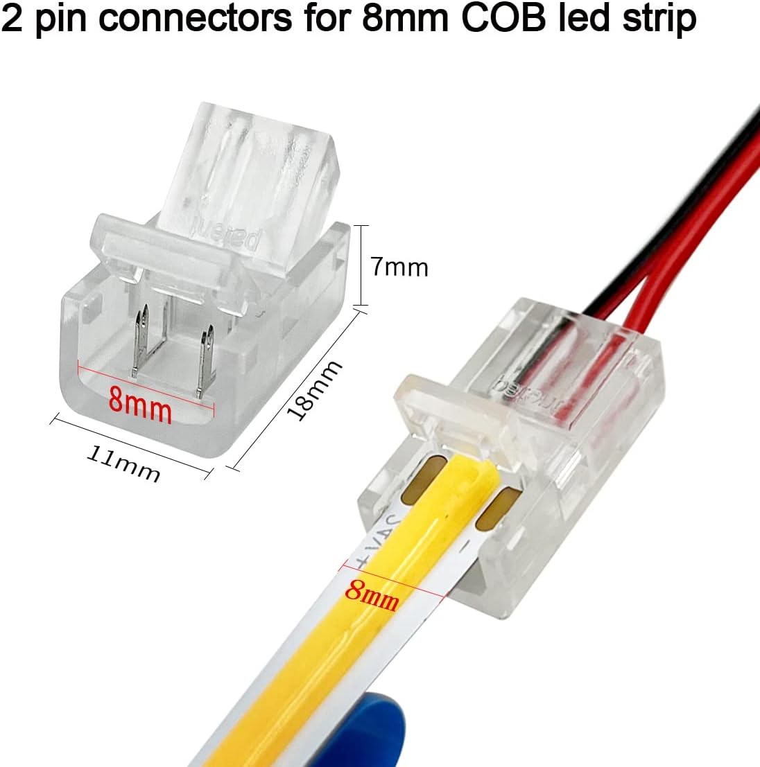 Middle Strip to wire Connector for COB Light - New