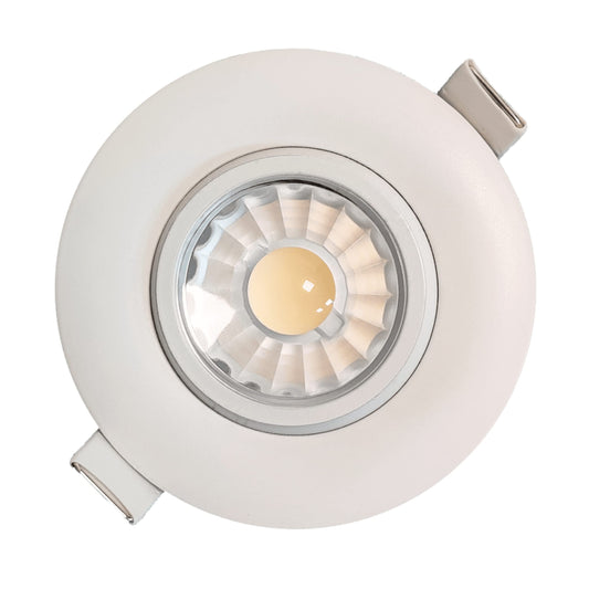 Light Up Your Life: 3" 120V Gimbal Light - Illuminate with Style and Precision! Ball 5000K 7W