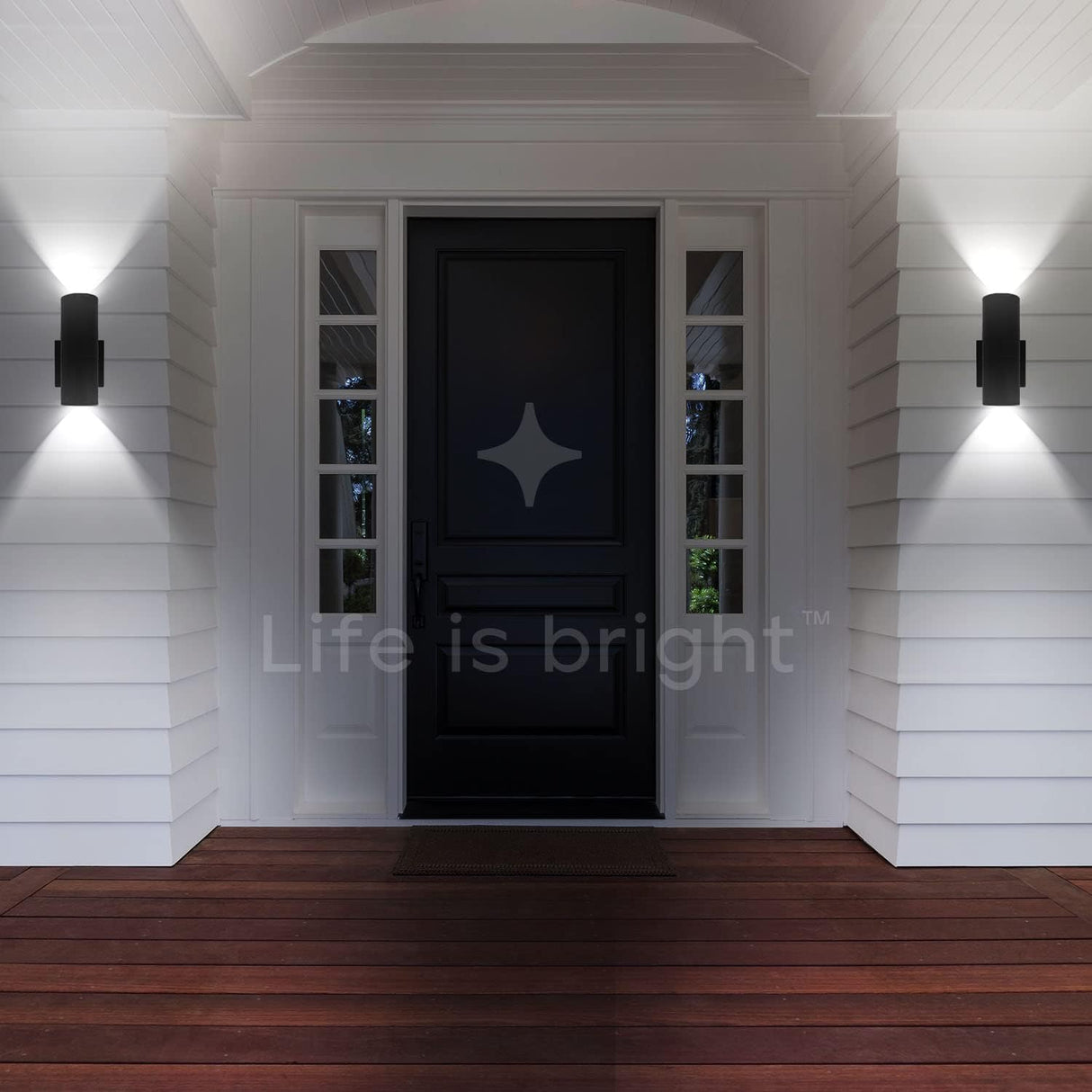 Wall Pack Up/Down Black 24W 3CCT UPW