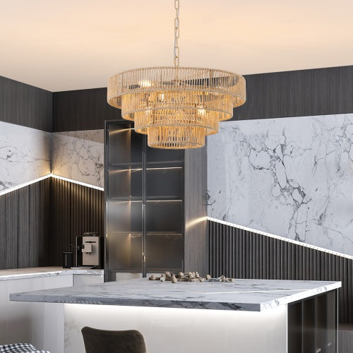 Bohemian Woven Chandelier -Unavailable Platform- CJDS