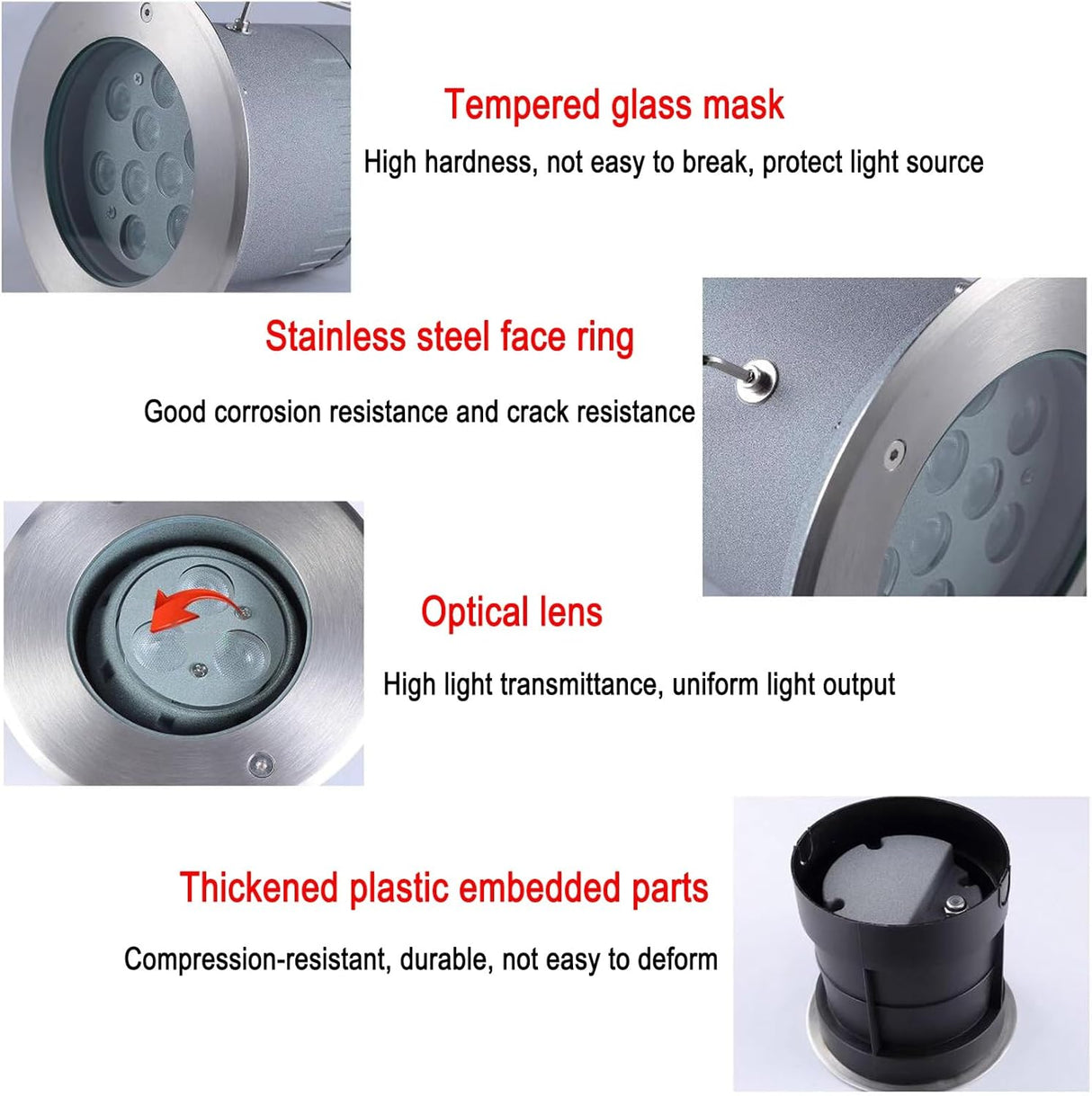 LED Rotable Underground Light 6W IP68 Warm White 12V - HTK