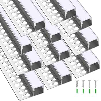 Transform Your Space with Trimless Recessed LED Channel - 6.6 ft AZ Aluminum Channel Single Wing