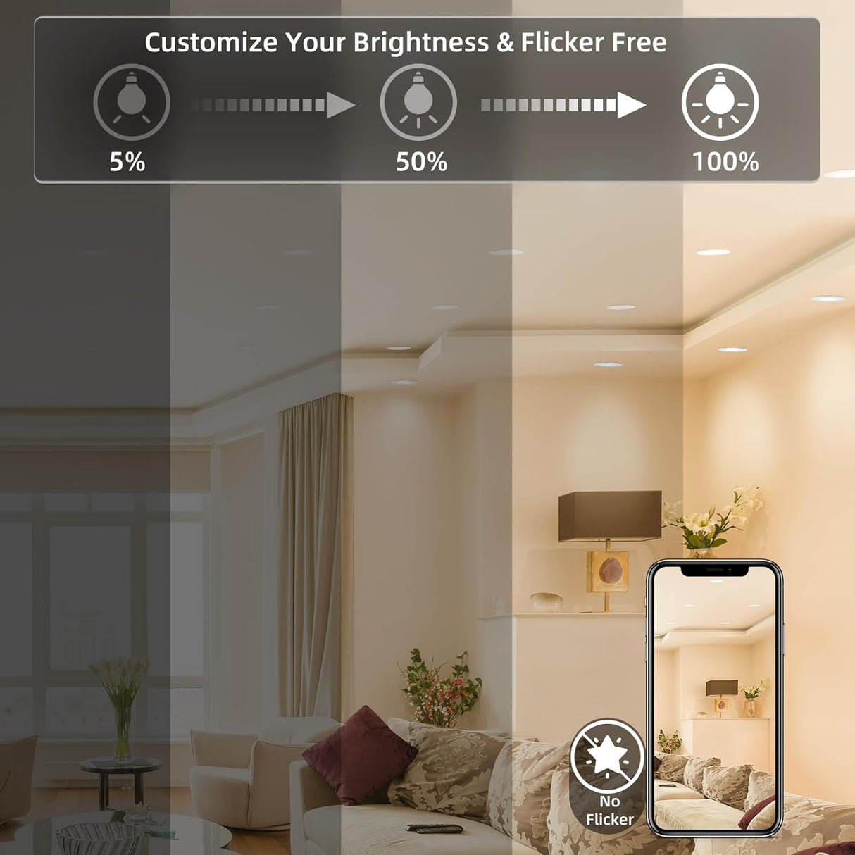 4" Gimbal White - 90 Degree - Round - 9W - 3CCT - BTY