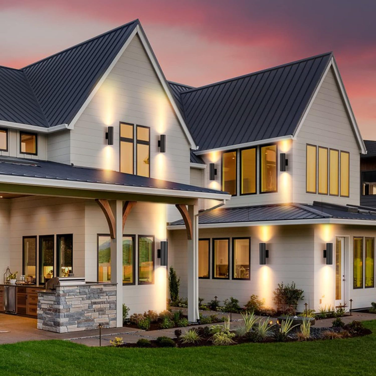 Wall Pack Up/Down Black 24W 3CCT UPW