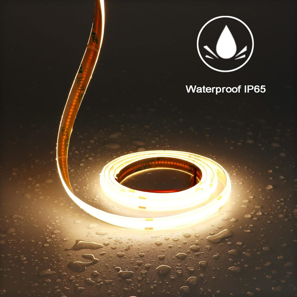 Strip Light WW - 12V - 16.4FT - COB - IP65 New