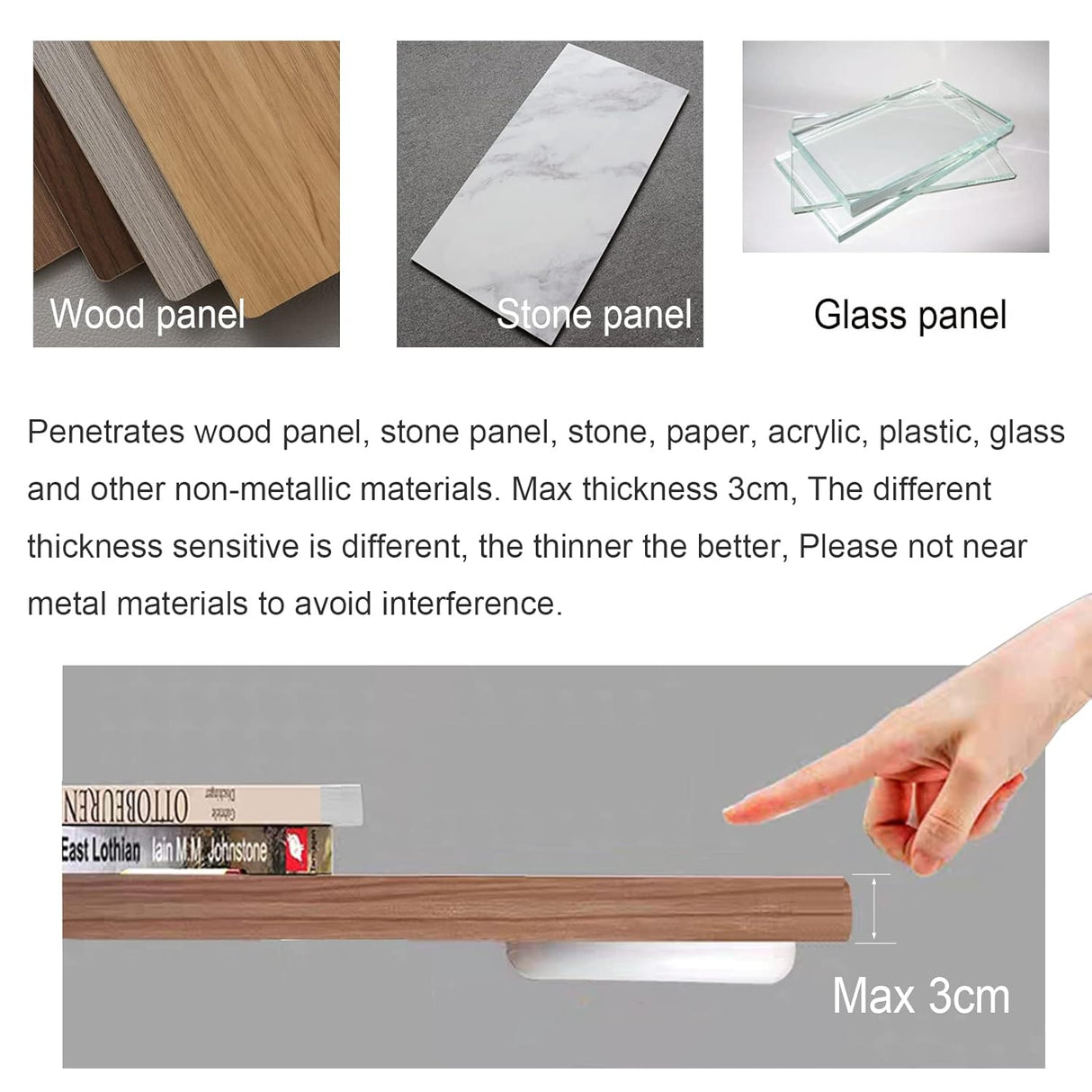 LED Touch Dimmer Switch, DC 3.7-24V - 72W - AZ