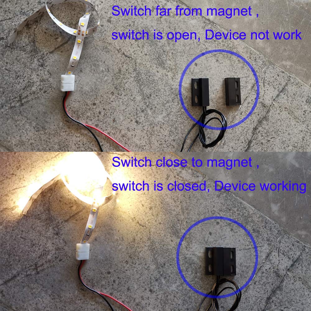 Magnetic Door Sensor, Normally Closed Magnetic Switch AZ