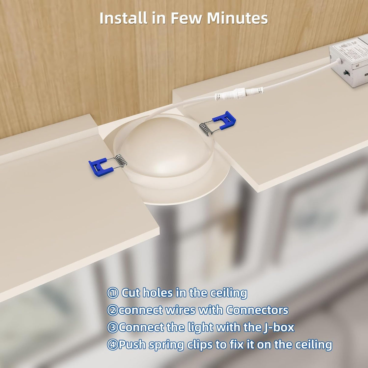 4" Gimbal White - 90 Degree - Round - 9W - 3CCT - BTY