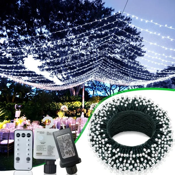 Dropship Christmas Lights Outdoor, 197 FT 580 LED Christmas Decorations Lights - CJDS - CC