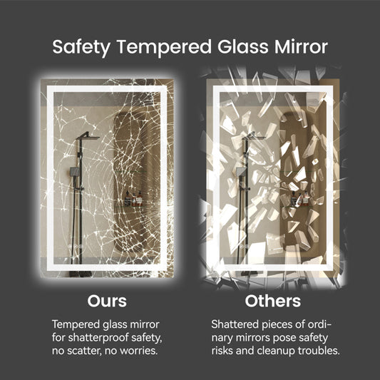 28 Inch X 36 Inch LED Bathroom Mirror