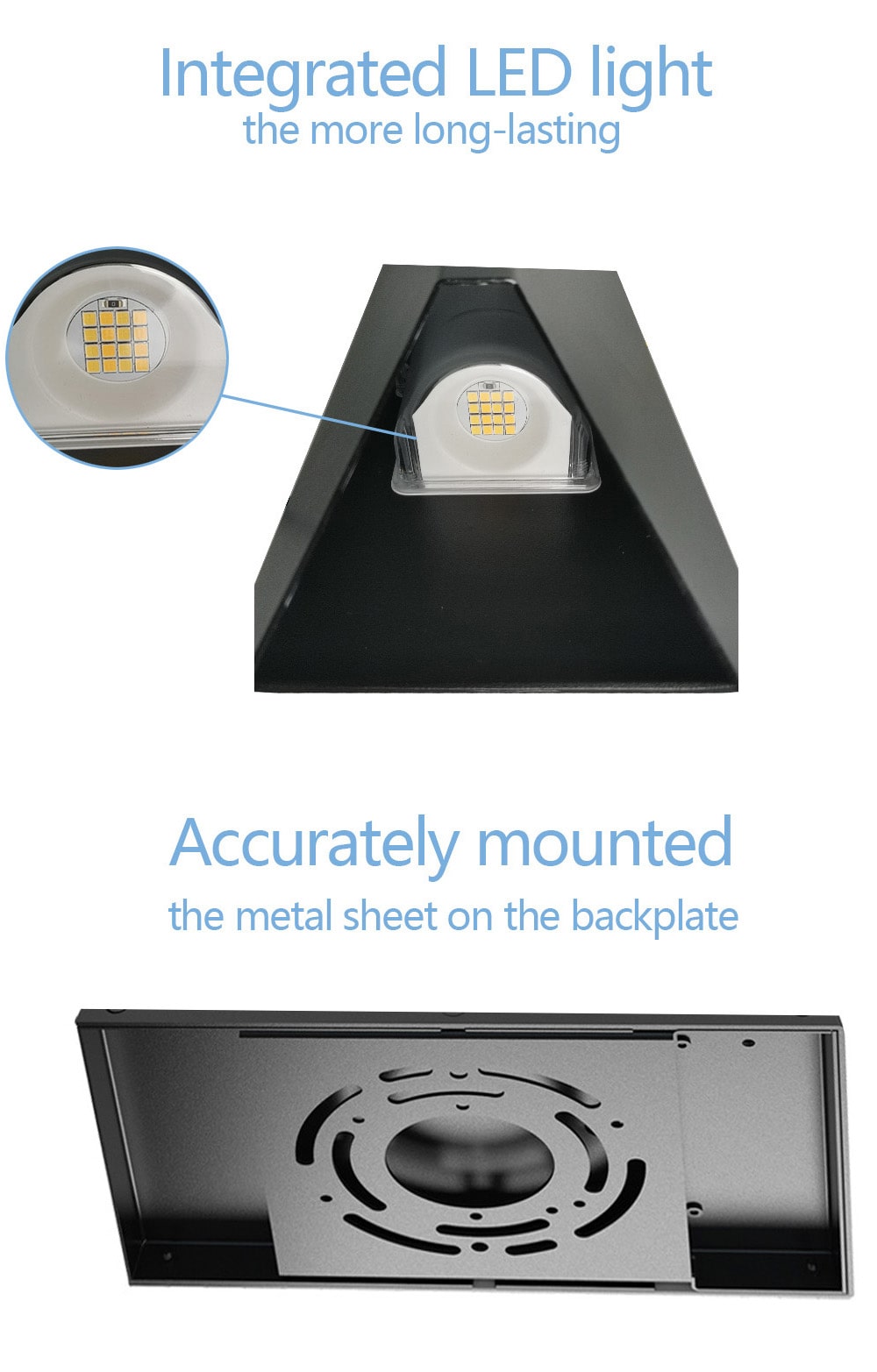 Up/Down LED Wall Lights - 8" - 12W - 5CCT Selectable - JXLBD08
