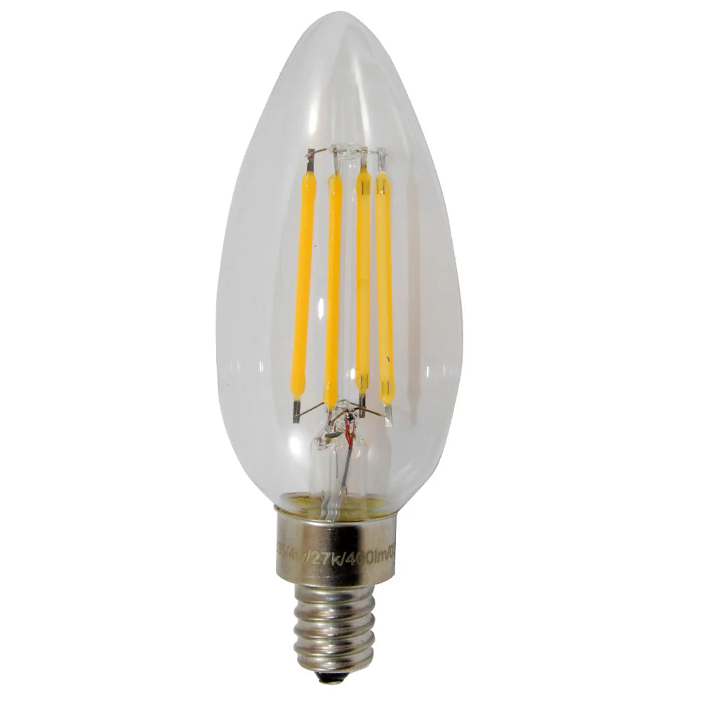 Dimmable 4W 1800K E12 Filament Style Chandelier Bulb for Elegant Ambiance sun