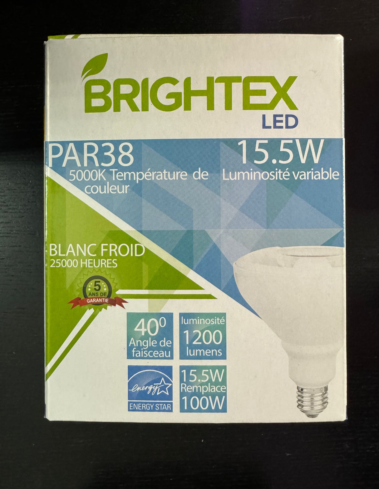 Illuminate Your Space with the Brightest PAR38 LED Bulb 5000K 15.5W 120V - Dimmable & Energy-Efficient!