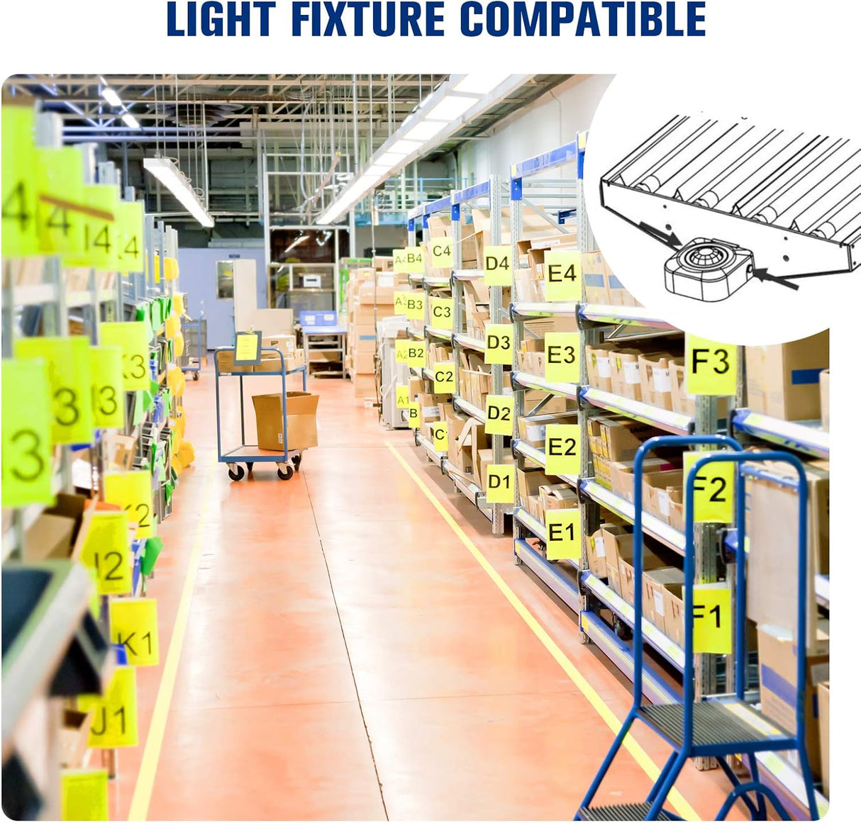 Motion Sensor Switch, High Bay Fixture Mount 360° Ceiling