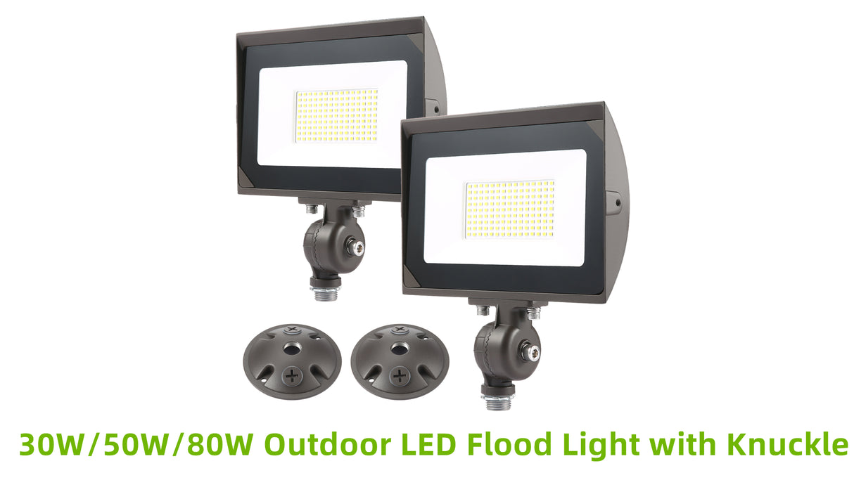 Vibrant 30W Color Temperature Selection 110V CCT knuckle Flood Light - Transform Your Outdoor Space with Dazzling Radiance!