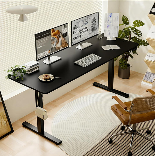 Electric Standing Desk Height Adjustable Desk For Home And Office Computer Table Gaming Desk Modern Luxiury Table 55 Lift-up Desk