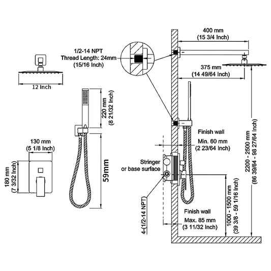 Metal Shower Faucets
