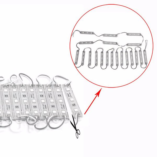LED Waterproof Module Light, One Board With 60 Lights And 10ft White Light