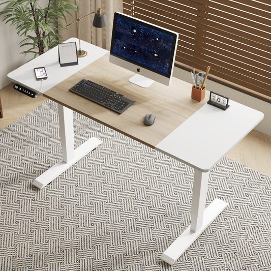 Electric Standing Desk Height Adjustable Desk For Home And Office Computer Table Gaming Desk Modern Luxiury Table 55 Lift-up Desk
