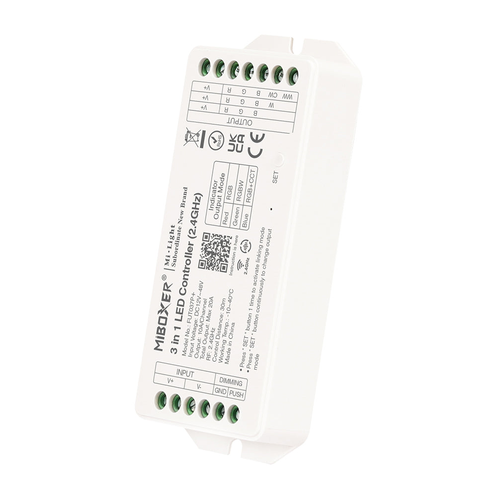 MiLight - RGB/ RGBW/ RGBCCT Strip Controller 12-24V 20Amp - (5 IN 1) PR5