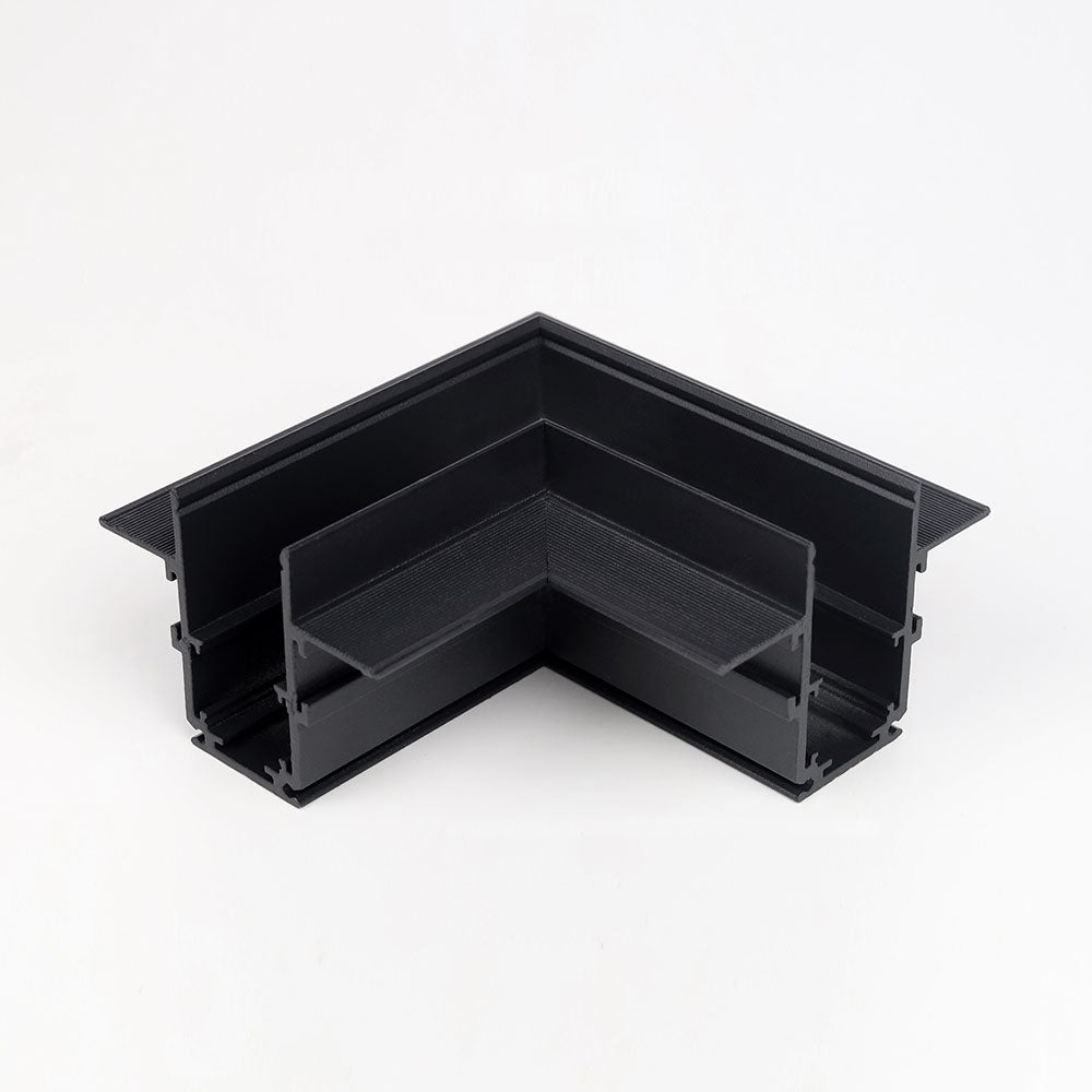Milight Track Magnetic L Horizontal Corner for flush Black AMMRL20HFA