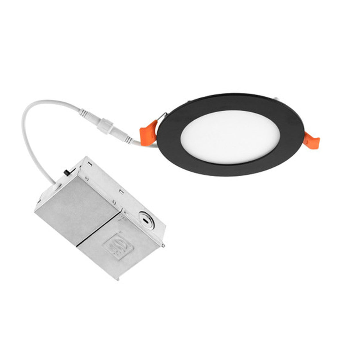 4" Black 5CCT - RD - Selectable Ultra-Thin LED Recessed Ceiling Light 9w - AZ