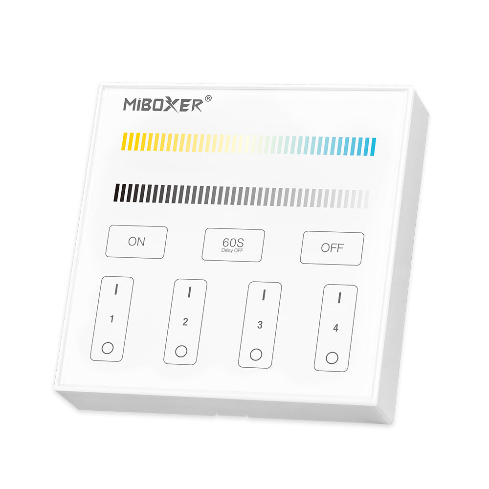 Simplify Your Lighting Control: MiLight Smart Panel Remote Controller - Effortlessly Manage 4 Zones in Stunning Dual Color, B2!