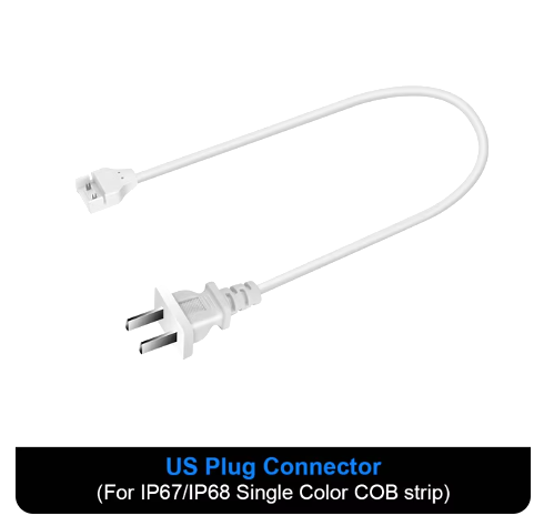 Connector for COB strip Rope 110V