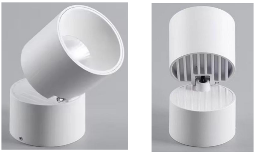 LED Cylinder Light - Angle 24° 36° - CCT - 10W - White Housing