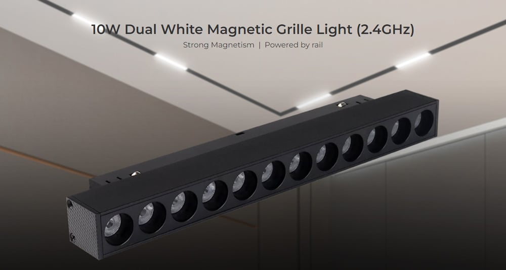 MiLight Dual White Magnetic Grille Light 10W 2.4Ghz MG2-10N-RF