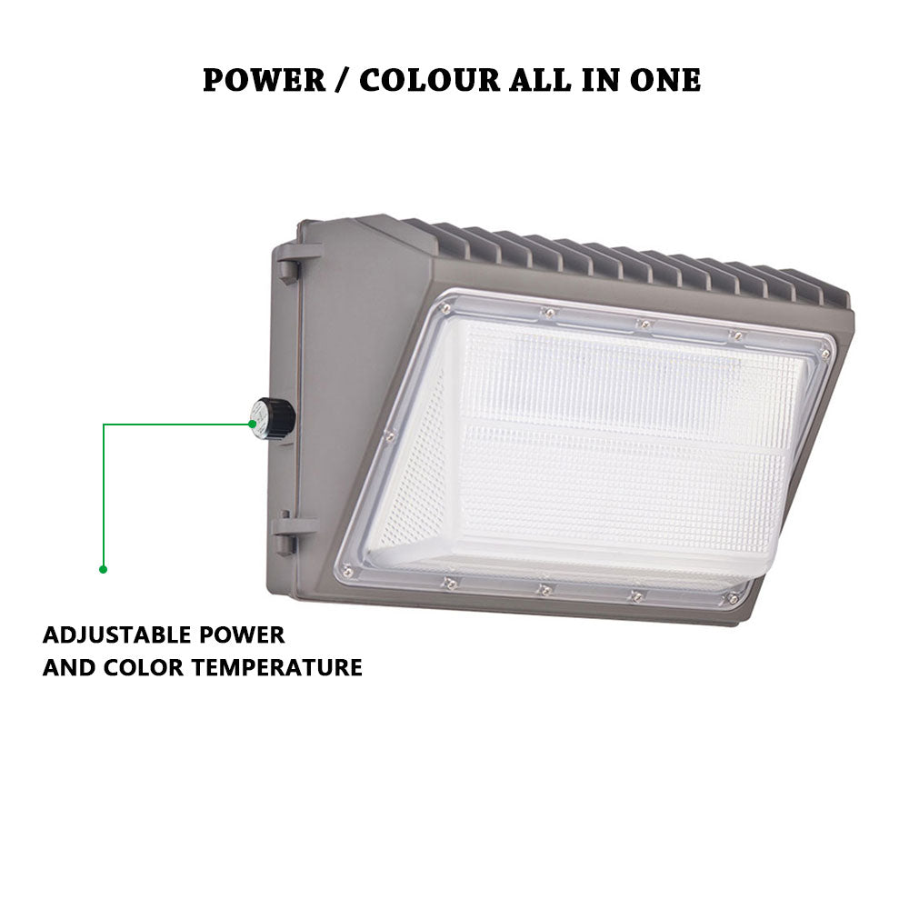 UL Wall Pack 60W-80W-100W-120W - 5000K With Photocell sensor - BBIER