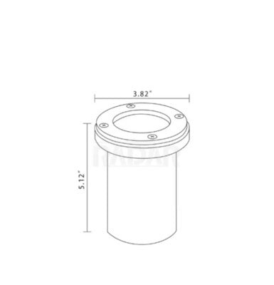"Enhance Your Outdoor Spaces with Radar Inground Light RGL-8800-BBR (Mr16) Bronze - The Ultimate 12-Volt Exterior Lighting Solution!