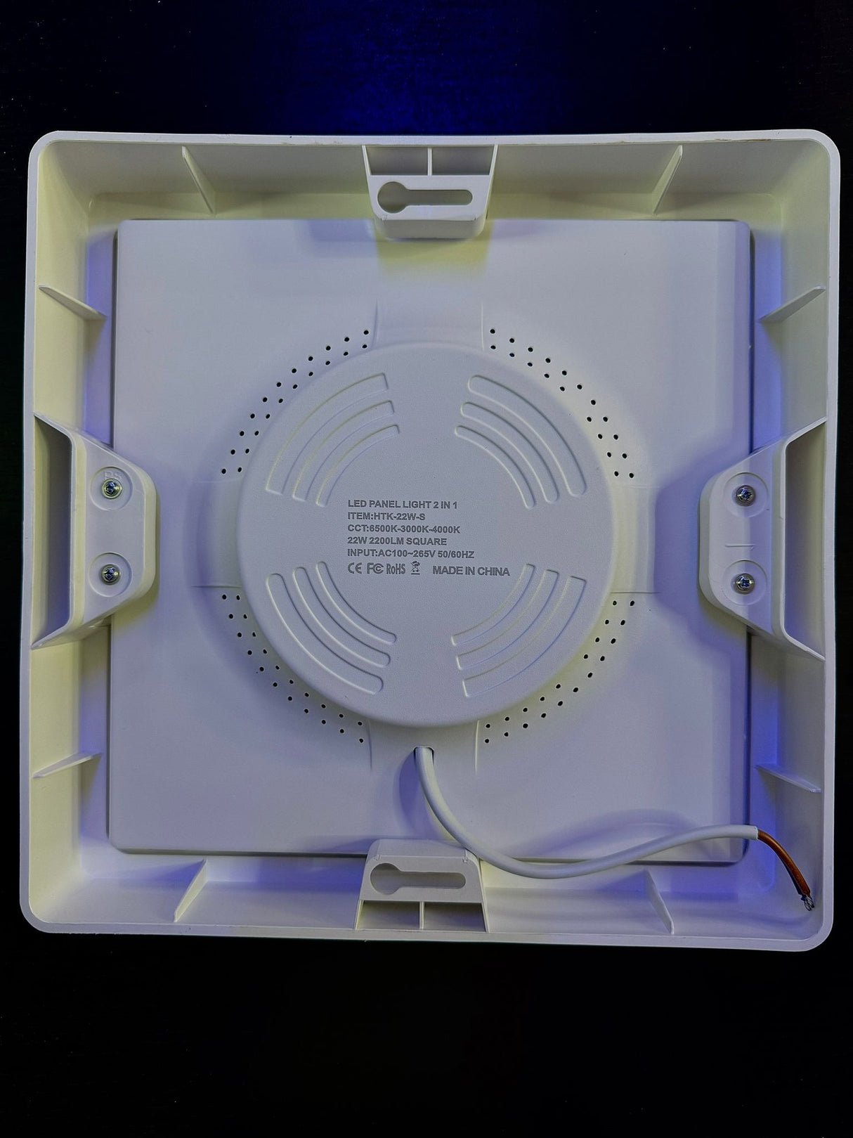 Illuminate Your World with Brilliance: 8" Square 22W Surface Fixture - Unleash Versatile Lighting with 3 Color Temperature Options, Crafted with HTK Excellence!